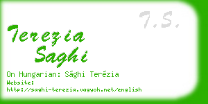 terezia saghi business card